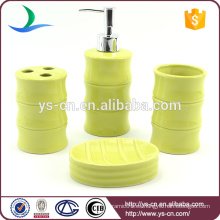 Accesorios de decoración de baño de cerámica verde de cerámica